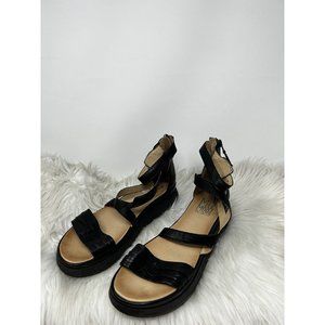 Miz Mooz Pica Women’s Black Leather Strappy Sandal Size EU 42 US 11